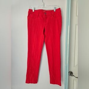 Faded Glory  Bold Red Straight-Leg Pants